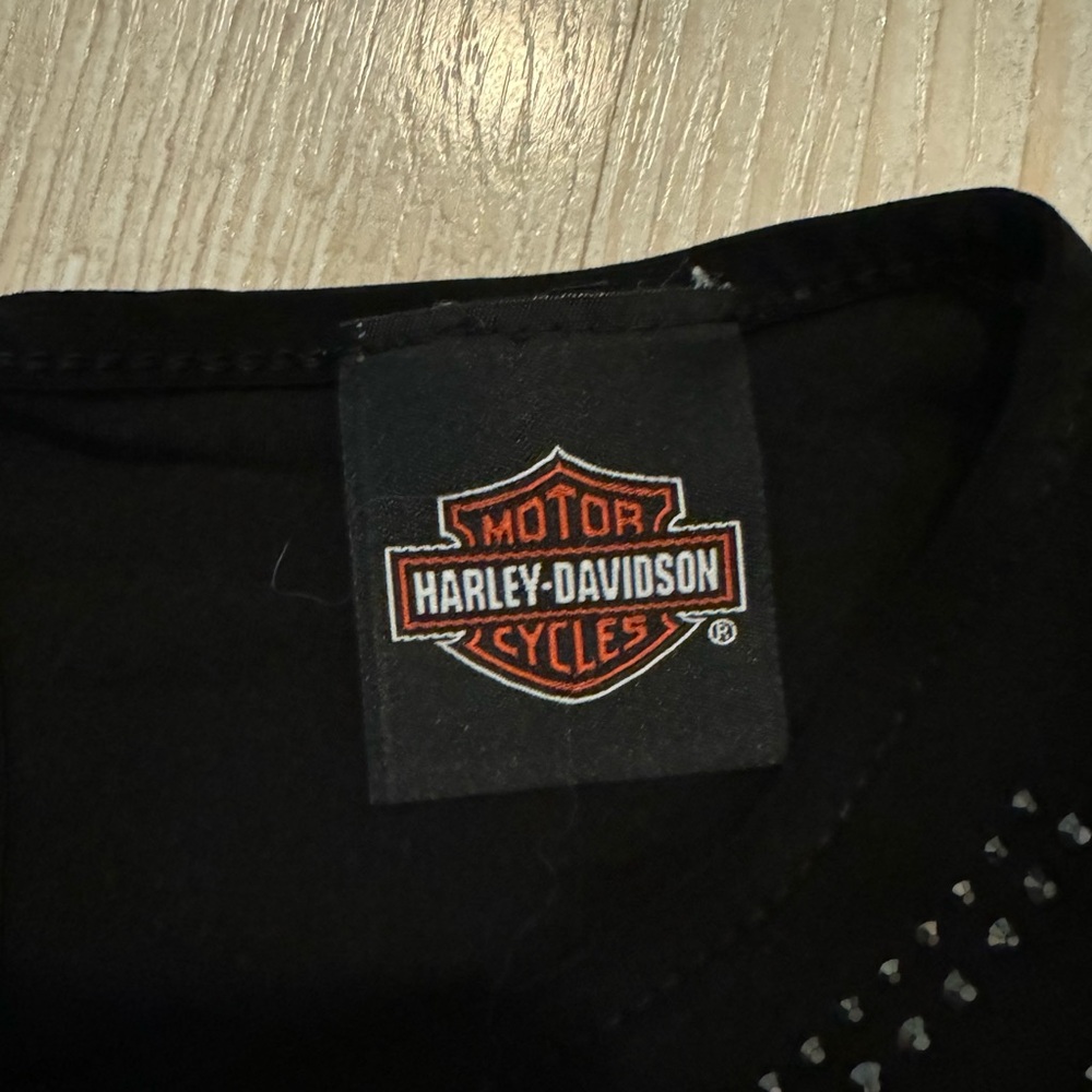 Harley Davidson black tank top w/bling - Picture 5 of 5